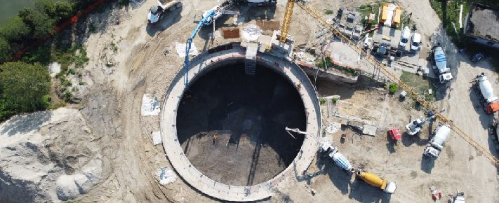 Vasca accumulo impianto idrovoro